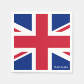 British Flag Napkins, Verenigd Koninkrijk /union j Servet (Voorkant)