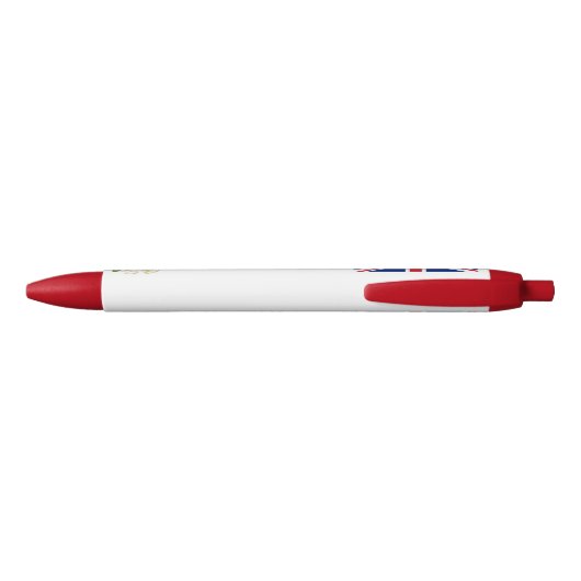 British Flag Pen, United Kingdom / Union Jack Zwarte Inkt Pen (Achterkant)