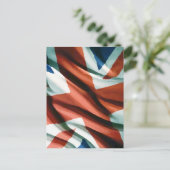 British Flag Pop Art Briefkaart (Staand voorkant)