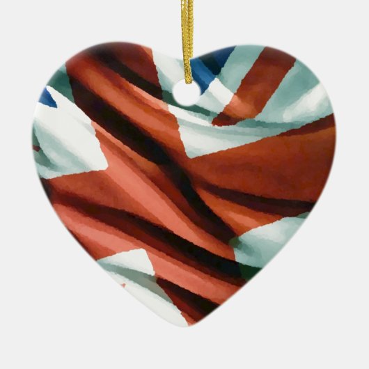 British Flag Pop Art Keramisch Ornament (Voorkant)