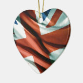 British Flag Pop Art Keramisch Ornament (Links)