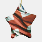 British Flag Pop Art Keramisch Ornament (Links)