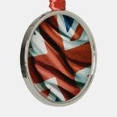 British Flag Pop Art Metalen Ornament (Rechts)