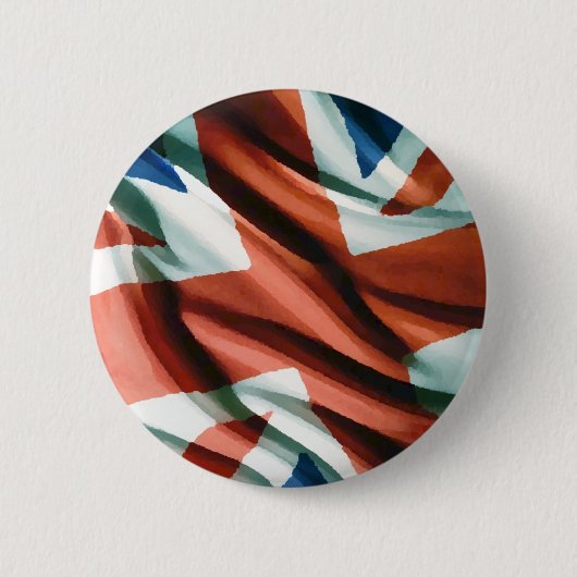 British Flag Pop Art Ronde Button 5,7 Cm (Voorkant)