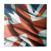 British Flag Pop Art Tegeltje (Voorkant)