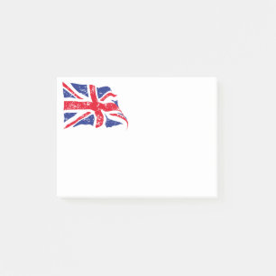 British Flag Post merkt op Post-it® Notes
