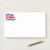 British Flag Post merkt op Post-it® Notes (Op bureau)