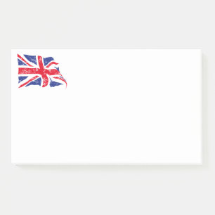 British Flag Post merkt op Post-it® Notes