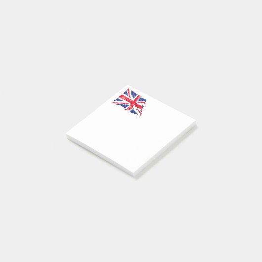 British Flag Post merkt op Post-it® Notes (Schuin)