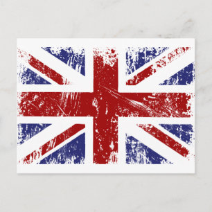 British Flag Punk Grunge Briefkaart