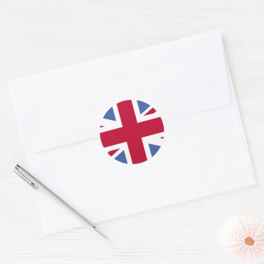BRITISH FLAG RONDE STICKER (Envelop)