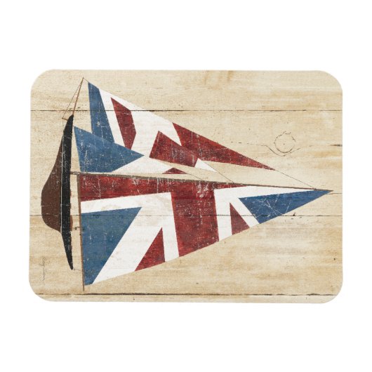 British Flag Sailboot Magneet (Horizontaal)