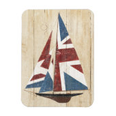 British Flag Sailboot Magneet (Verticaal)