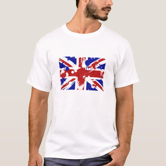 British Flag Splatter T-shirt (Voorkant)
