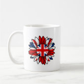 British Flag Sunflower Design Koffiemok (Links)