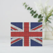 British Flag Tattered Briefkaart (Staand voorkant)