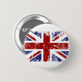 British Flag Union Jack Punk Grunge Ronde Button 5,7 Cm (Voorkant /achterkant)