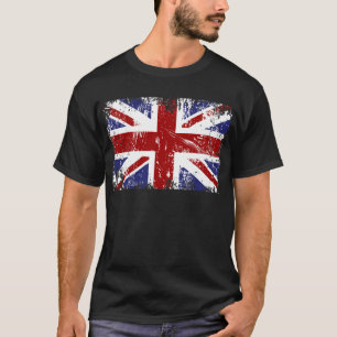 British Flag Union Jack Punk Grunge T-shirt