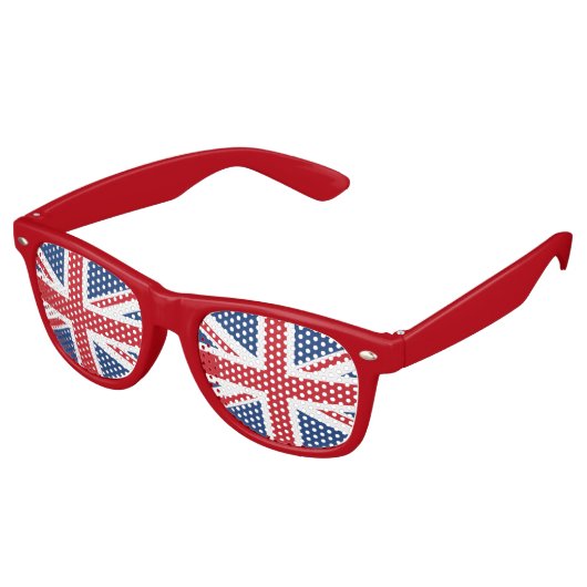British Flag Union Jack Retro Zonnebril (Gekanteld)