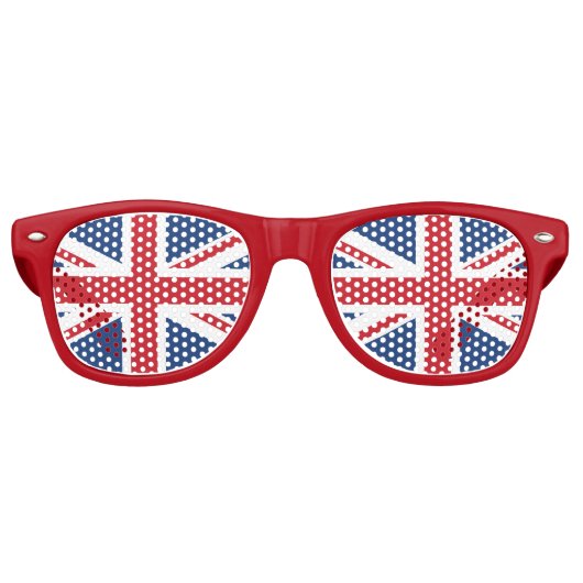 British Flag Union Jack Retro Zonnebril (Voorkant)