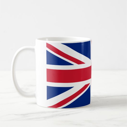 British Flag Union Jack Souvenir Coffee Mok (Links)