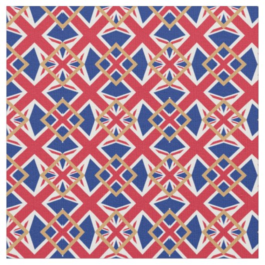 British Flag & United Kingdom Fabric mode /UK Stof (Close Up)