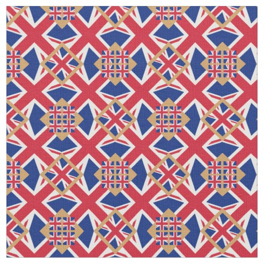 British Flag & United Kingdom Fabric mode /UK Stof (Close Up)