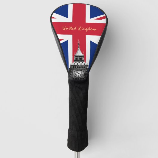British Flag & United Kingdom Golf Clubs Hoesjes V Golfheadcover (Voorkant)