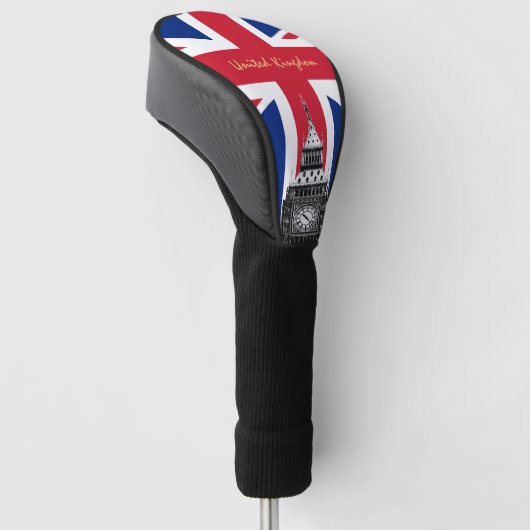 British Flag & United Kingdom Golf Clubs Hoesjes V Golfheadcover (Schuin)