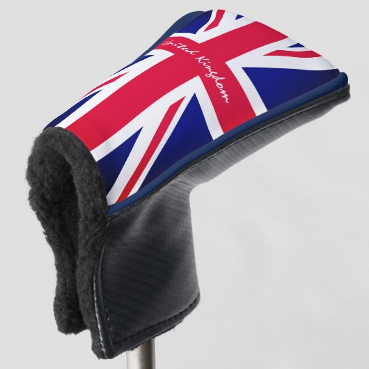 British Flag & United Kingdom Golf Clubs Hoesjes V Golfheadcover (3/4 voorkant)