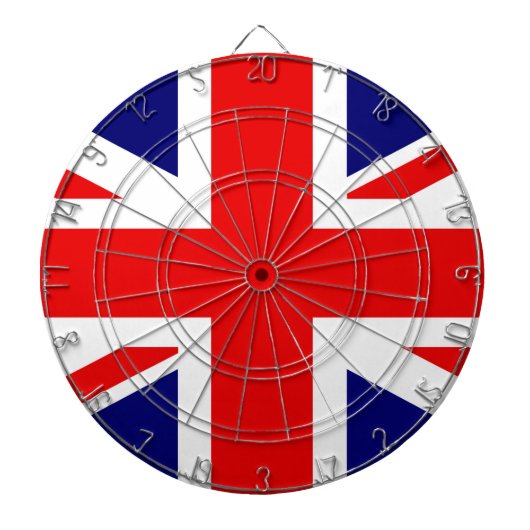 British Flag United Kingdom of England Dartbord (Voorkant)