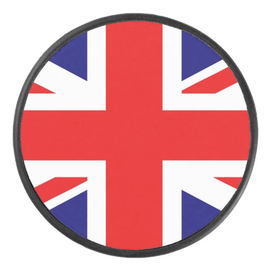 British Flag United Kingdom of England Hockey Puck (Voorkant)