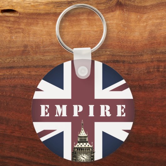 British Flag, Verenigd Koninkrijk, Empire, Big Ben Sleutelhanger (Voorkant)