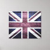 British Flag  Wood Canvas Afdruk (Voorkant)