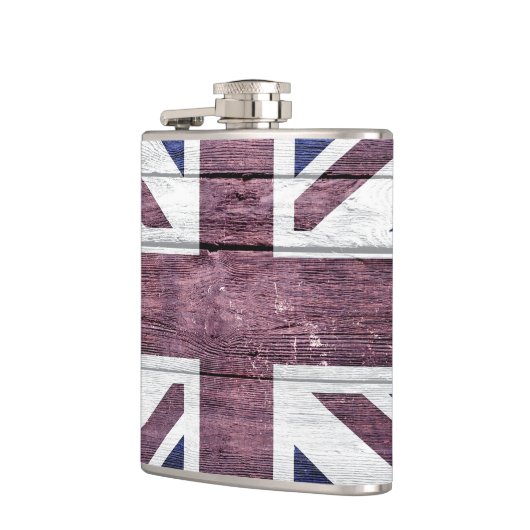 British Flag  Wood Heupfles (Links)