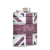 British Flag  Wood Heupfles (Rechts)
