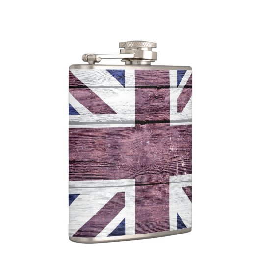 British Flag  Wood Heupfles (Rechts)