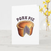 British Food Pork Pie Savory Pastry UK Cuisine Kaart (Gele Bloem)