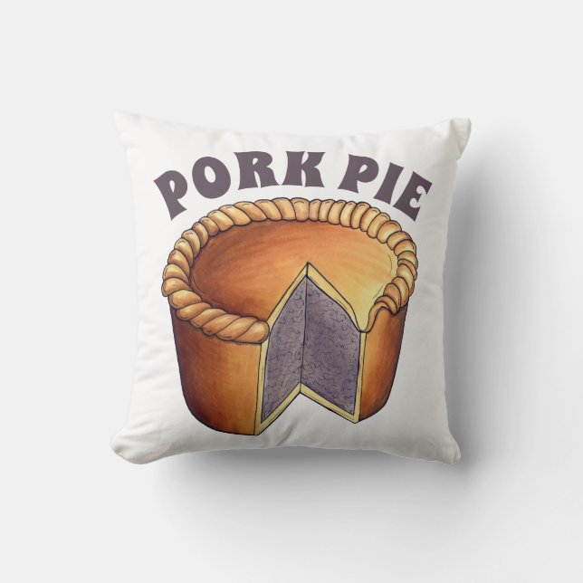 British Food Pork Pie Savory Pastry UK Cuisine Kussen (Voorkant)