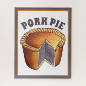British Food Pork Pie Savory Pastry UK Cuisine Legpuzzel (Verticaal)