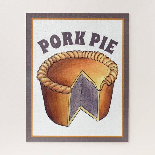 British Food Pork Pie Savory Pastry UK Cuisine Legpuzzel (Verticaal)