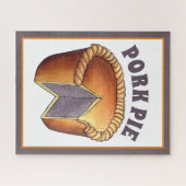 British Food Pork Pie Savory Pastry UK Cuisine Legpuzzel (Horizontaal)