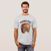British Food Pork Pie Savory Pastry UK Cuisine T-shirt (Voorkant volledig)