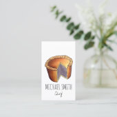 British Food Pork Pie Savory Pastry UK Cuisine Visitekaartje (Staand voorkant)