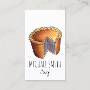 British Food Pork Pie Savory Pastry UK Cuisine Visitekaartje