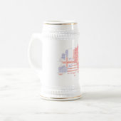 British Forces Berlin White Stein Bierpul (Voorkant links)