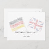 British Forces Germany Cross Flag Briefkaart (Voorkant / Achterkant)