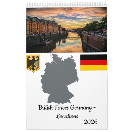 British Forces Germany Locations Calendar Kalender (Hoes)