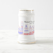 British Forces Münster White Stein Bierpul (Center)