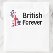 British Forever Rechthoekige Sticker (Tas)
